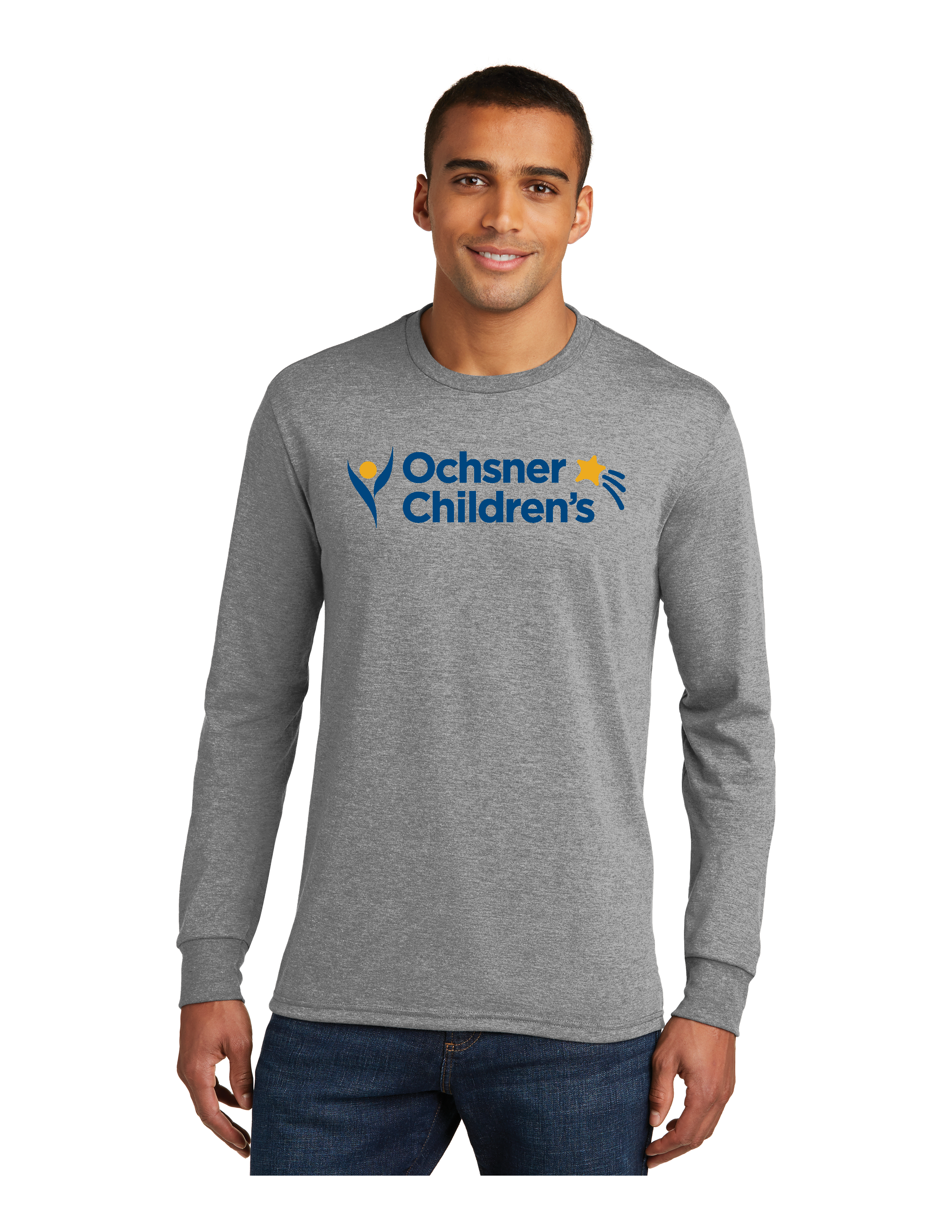 Ochsner Children's Long Sleeve Unisex T-Shirt, Gray, large image number 1